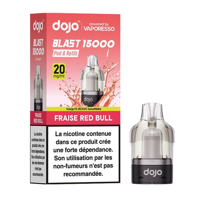Cartouche Dojo Blast 15K Fraise Red Bull - Vaporesso pas cher
