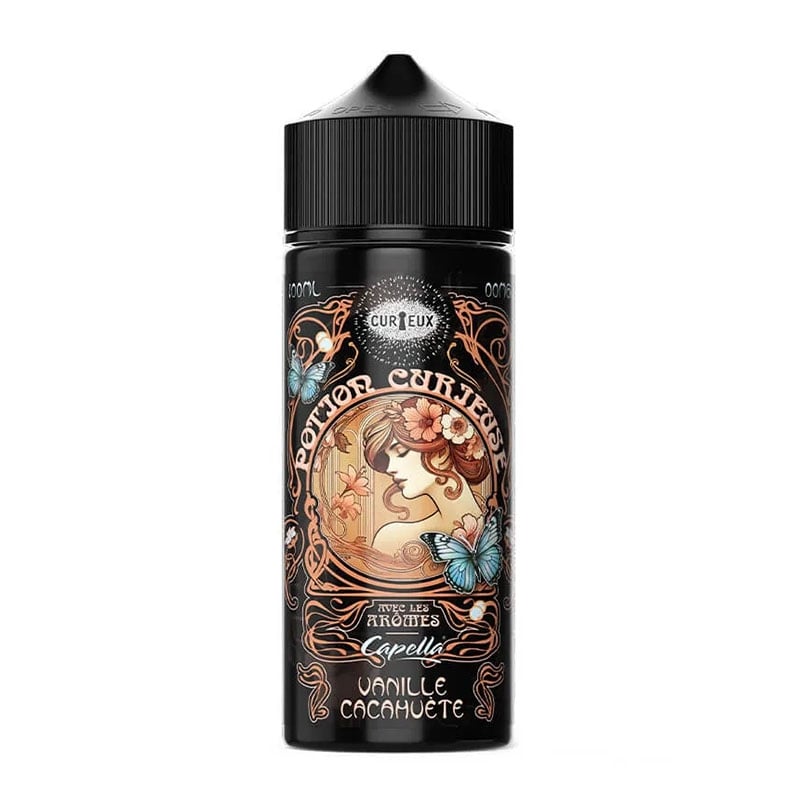E-liquide Vanille Cacahuète 100 ml Curieux pas cher | Le Vapoteur Discount