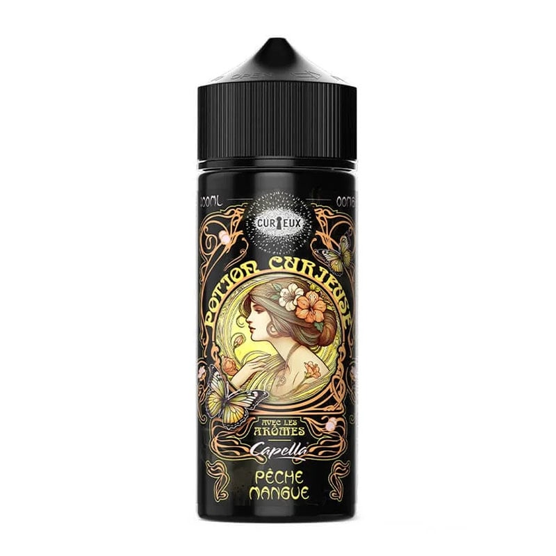 E-liquide Pêche Mangue 100 ml Curieux pas cher | Le Vapoteur Discount