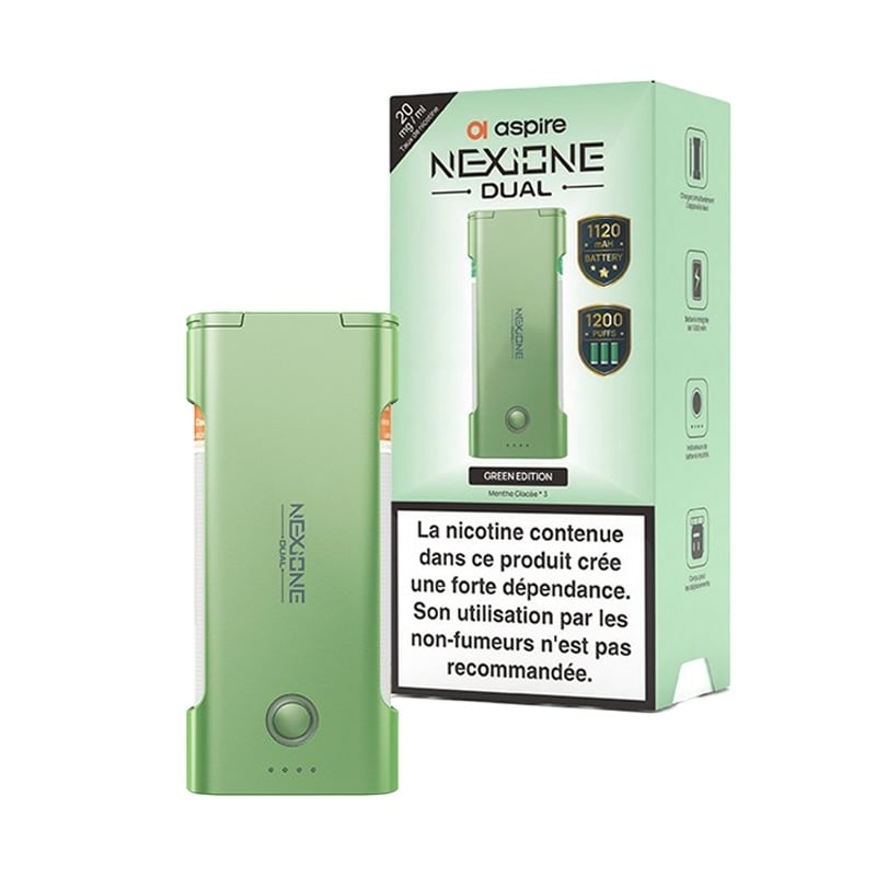 e-liquide Pack NexiOne Dual Green Edition 20 mg - Aspire pas cher