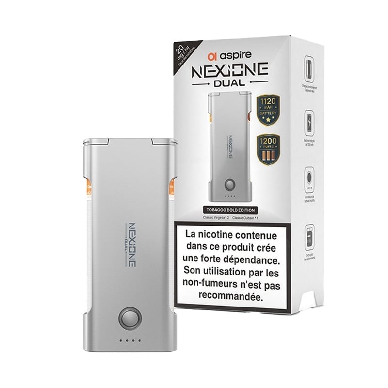 e-liquide Pack NexiOne Dual Tobacco Click Edition 20 mg - Aspire pas cher