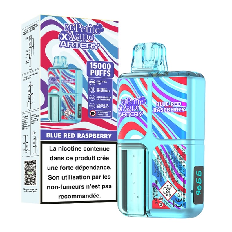Puff Blue Red Raspberry - Ma Petite Vape X Artery pas cher