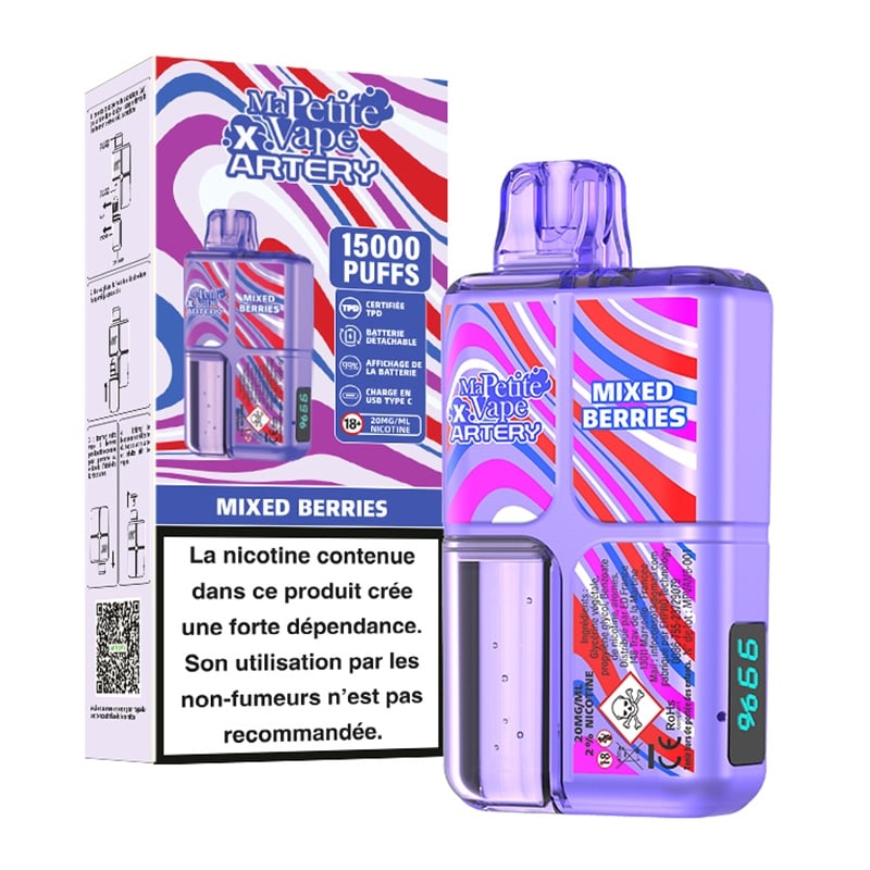 Puff Mixed Berries - Ma Petite Vape X Artery pas cher