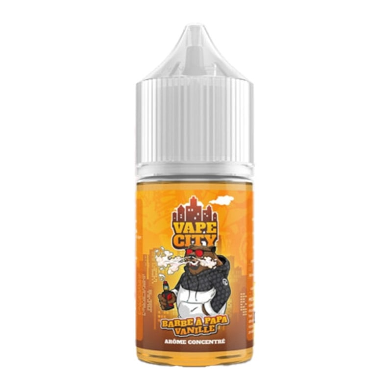 Concentré Barbe à Papa Vanille 30 ml - Vape City pas cher | Le Vapoteur Discount