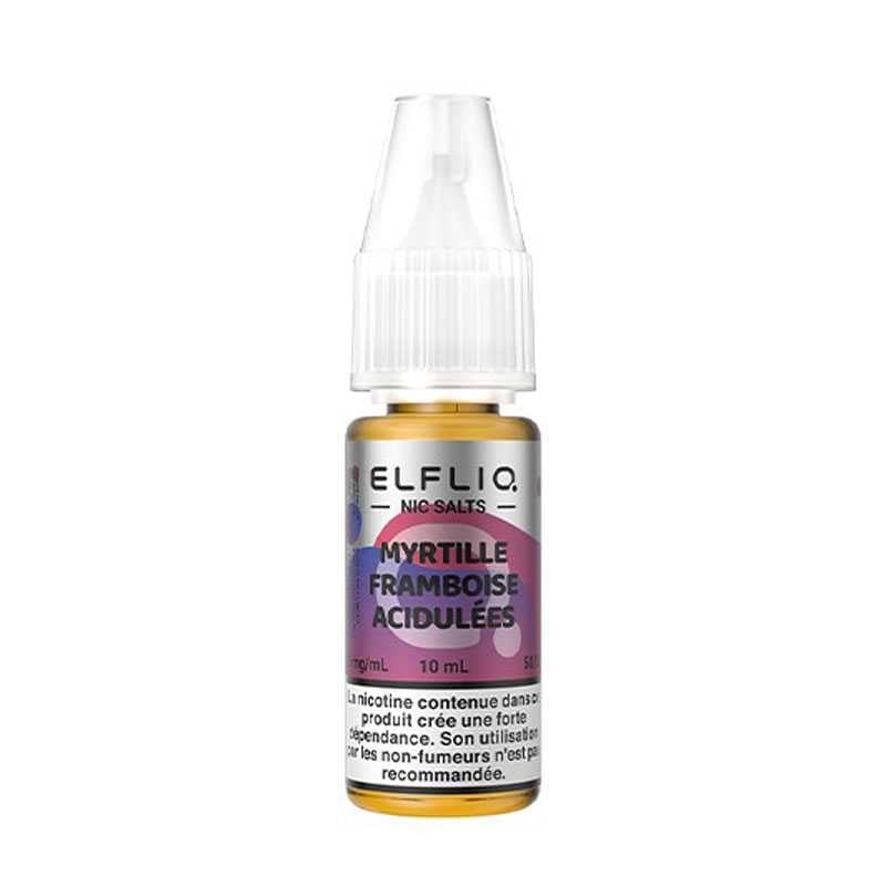 E-liquide ELFLIQ Myrtille Framboises Acidulées Nic Salt 10 ml - Elfbar pas cher | Le Vapoteur Discount