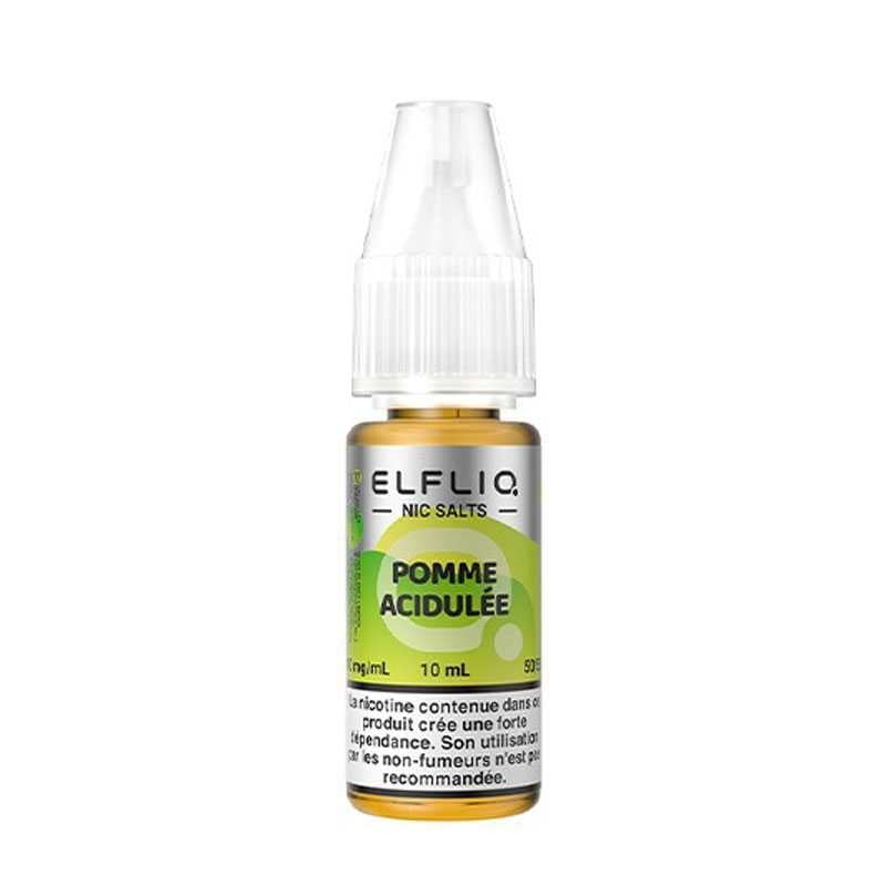 E-liquide ELFLIQ Pomme Acidulée Nic Salt 10 ml - Elfbar pas cher | Le Vapoteur Discount