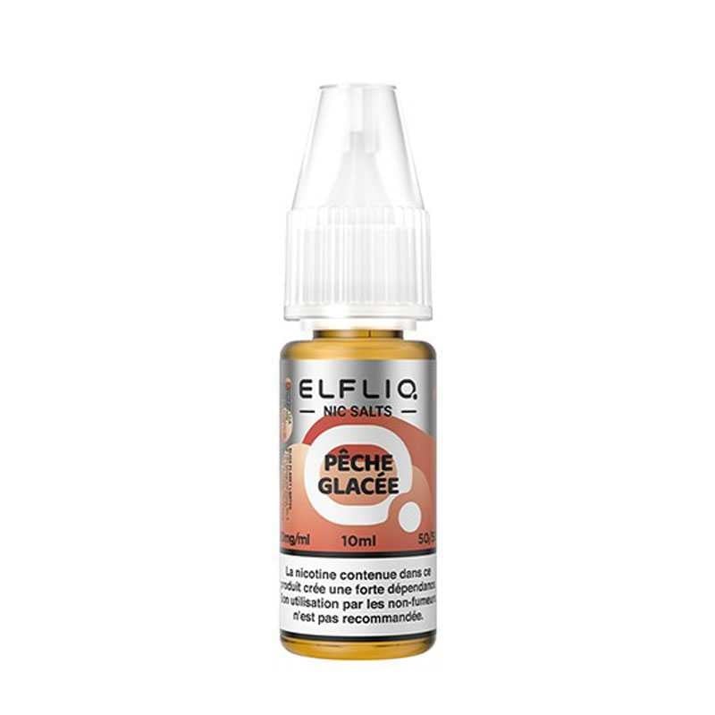 E-liquide ELFLIQ Pêche Glacée Nic Salt 10 ml - Elfbar pas cher | Le Vapoteur Discount