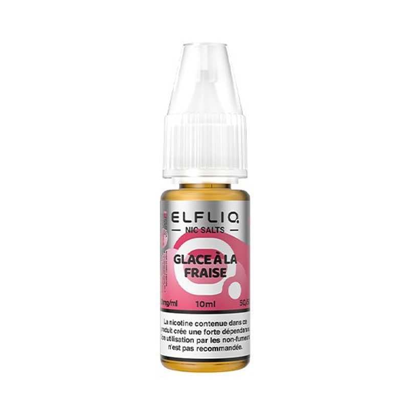 E-liquide ELFLIQ Glace à la Fraise Nic Salt 10 ml - Elfbar pas cher | Le Vapoteur Discount