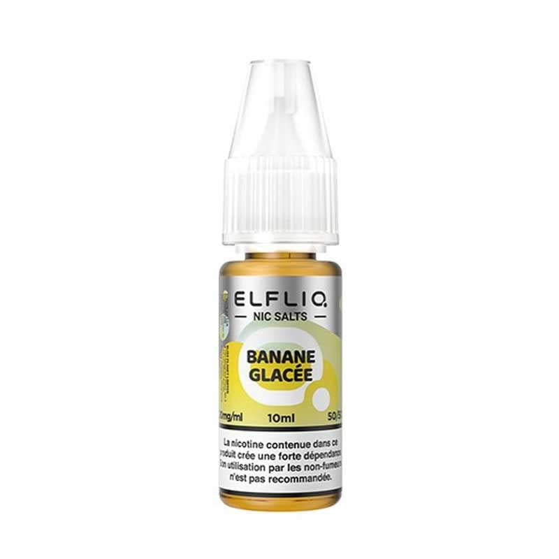 E-liquide ELFLIQ Banane Glacée Nic Salt 10 ml - Elfbar pas cher | Le Vapoteur Discount