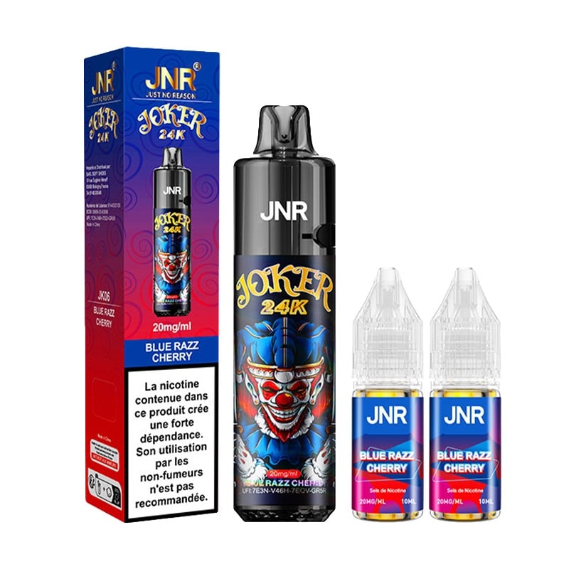 Puff JNR Joker 24 K Blue Razz Cherry pas cher | Le Vapoteur Discount