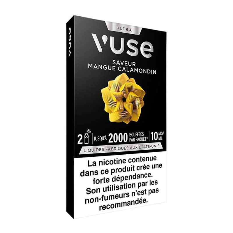 Pack 2 recharges Ultra Vuse Mangue Calamondin - Vuse pas cher