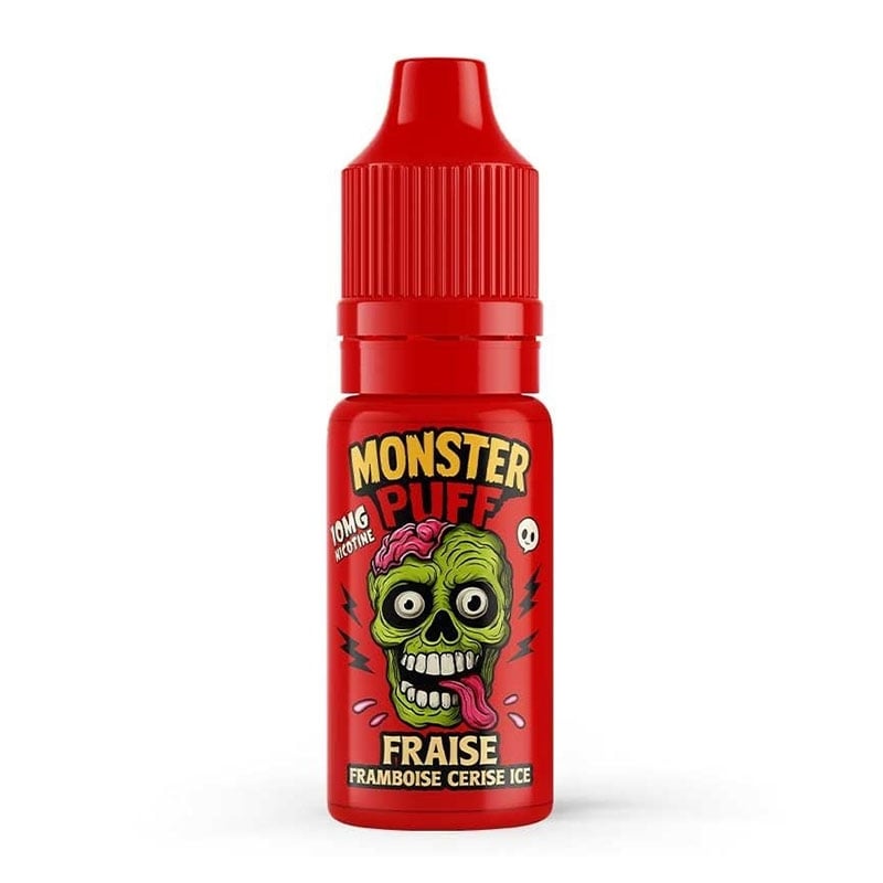E-liquide Fraise Framboise Cerise Ice 10 ml - Monster Puff pas cher | Le Vapoteur Discount