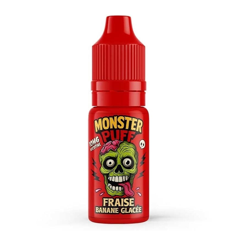 E-liquide Fraise Banane Glacée 10 ml - Monster Puff pas cher | Le Vapoteur Discount