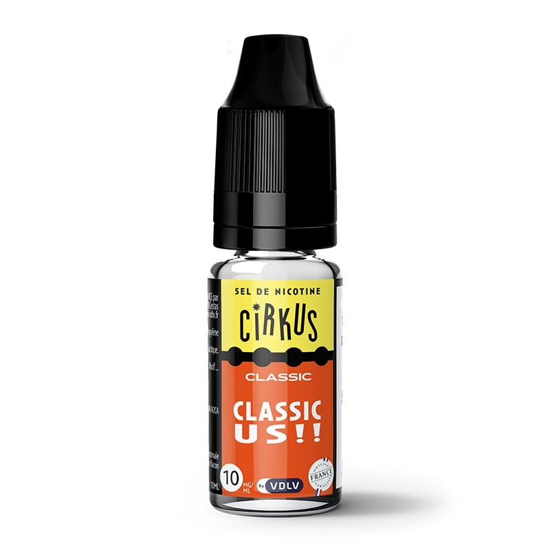 e-liquid Classic US nicotine salts 10 ml - Cirkus cheap