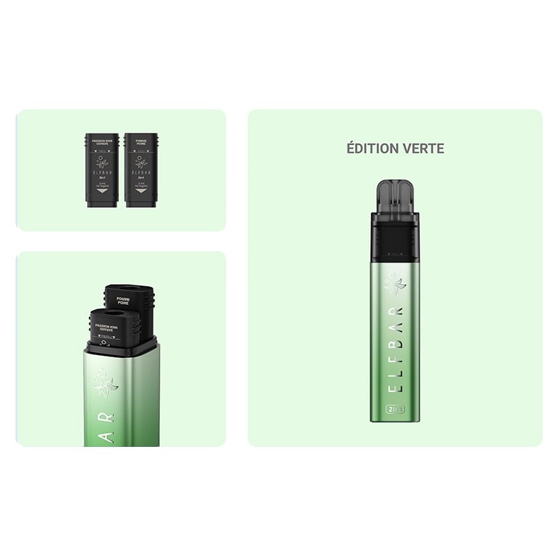 e-liquide Kit ElfBar 2in1 Edition Verte - ElfBar pas cher