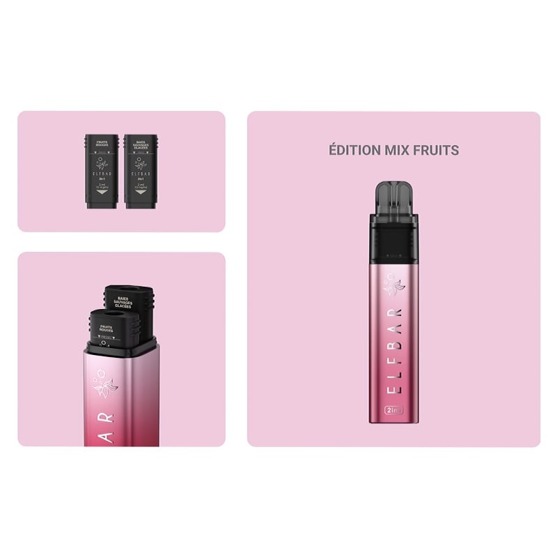 e-liquide Kit ElfBar 2in1 Edition Mix Fruits - ElfBar pas cher
