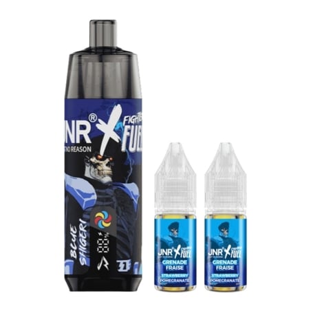 e-liquide Puff JNR Shisha Plus 28K Blue Shigeri - JNR x Fighter Fuel pas cher