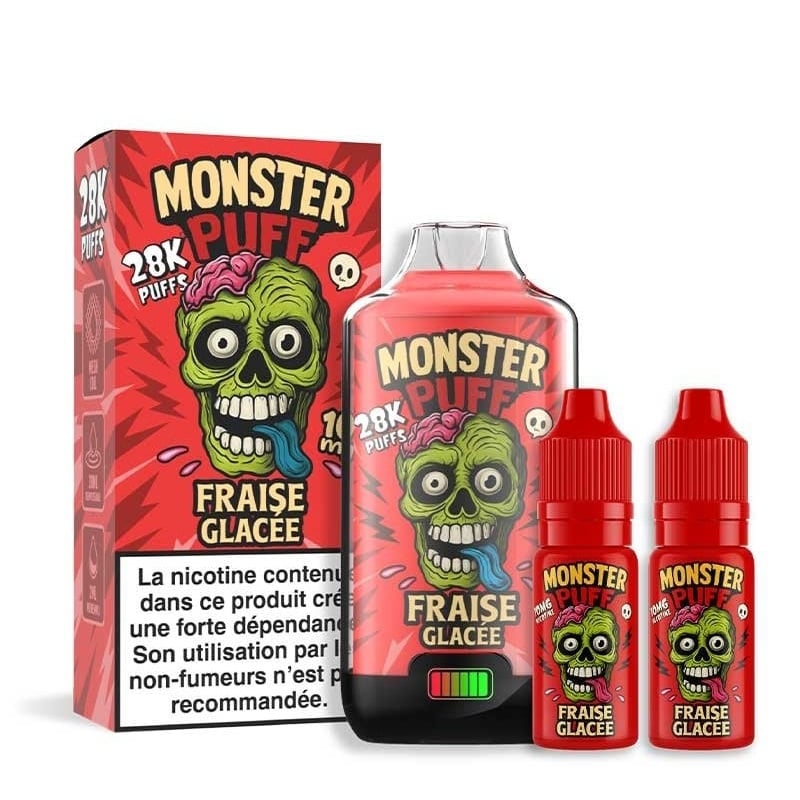 Monster Puff 28K Iced Strawberry - Monster Puff