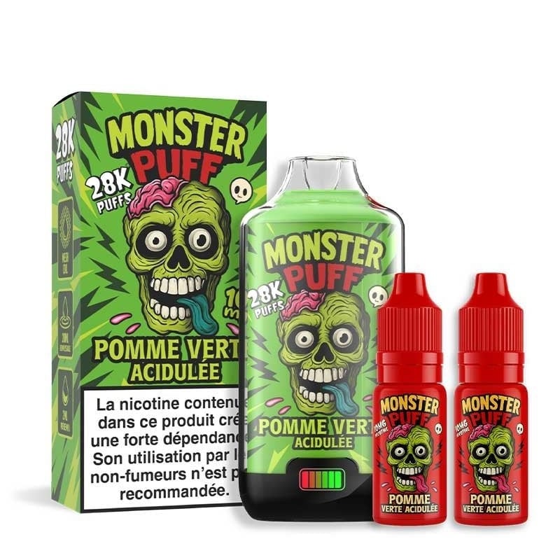 Monster Puff 28K Tangy Green Apple - Monster Puff