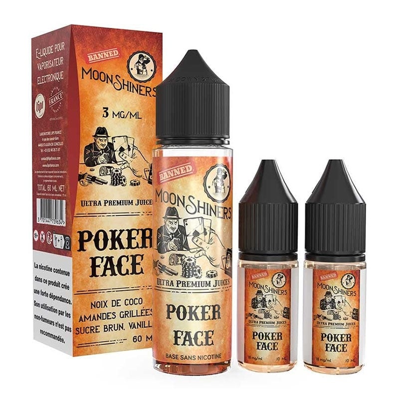 e-liquide Poker Face 60 ml - Moonshiners pas cher
