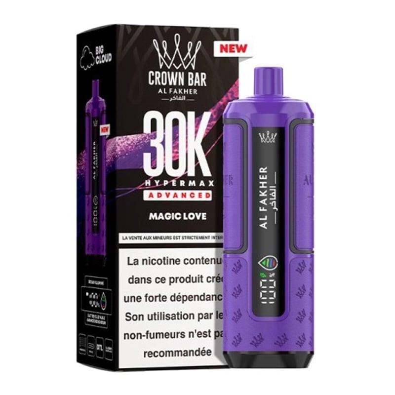 Puff Al Fakher Crown Bar Advanced 30K Magic Love | Le Vapoteur Discount Puff Al Fakher Crown Bar Advanced 30K Magic Love | Le Vapoteur Discount
