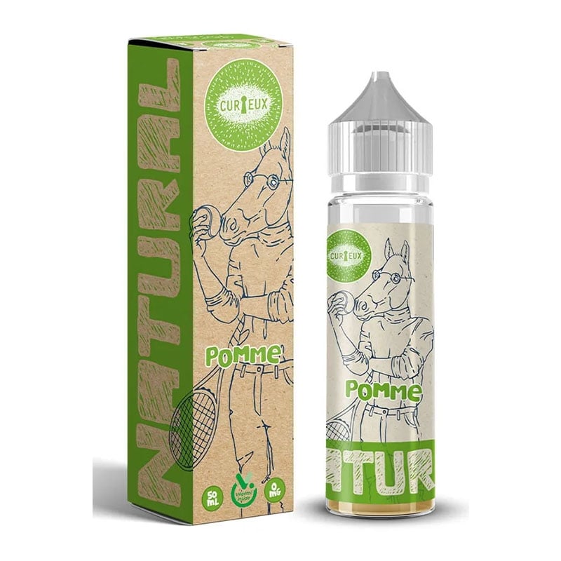 e-liquide Pomme 50 ml Edition Natural - Curieux pas cher