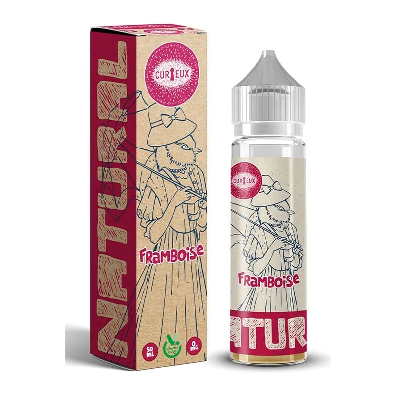 e-liquide Framboise 50 ml Edition Natural - Curieux pas cher