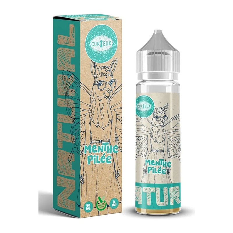 e-liquide Menthe Pilée 50 ml Edition Natural - Curieux pas cher
