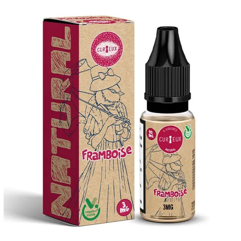 e-liquide Framboise 10 ml Edition Natural - Curieux pas cher