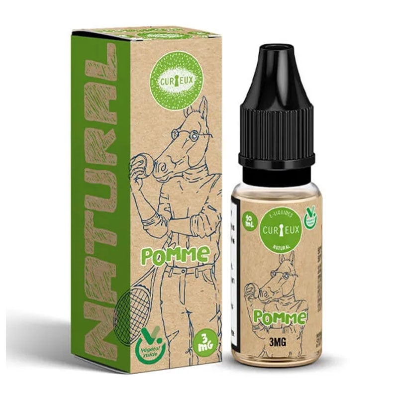 e-liquide Pomme 10 ml Edition Natural - Curieux pas cher