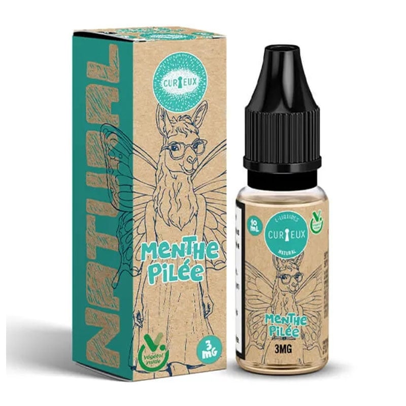 e-liquide Menthe Pilée 10 ml Edition Natural - Curieux pas cher