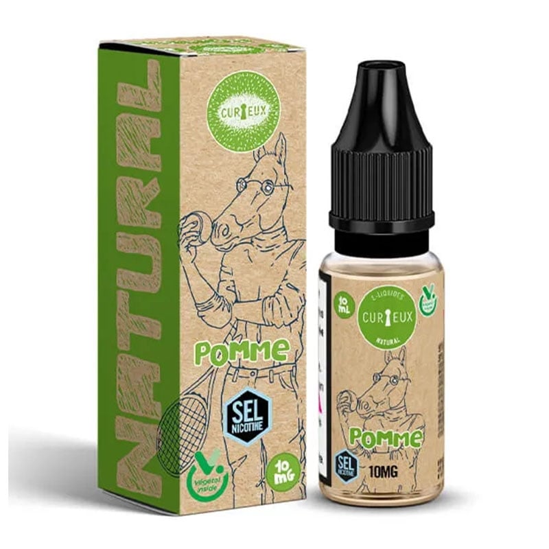 e-liquide Pomme sels de nicotine 10 ml Edition Natural - Curieux pas cher