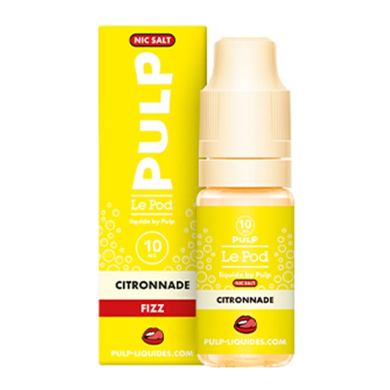 E-liquide Citronnade 10 ml - Le Pod Liquide Fizz - Pulp pas cher | Le Vapoteur Discount