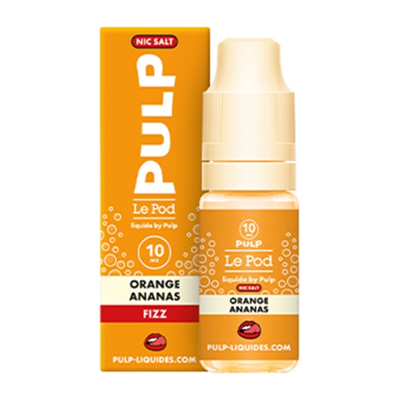 E-liquide Orange Ananas 10 ml - Le Pod Liquide Fizz - Pulp pas cher | Le Vapoteur Discount