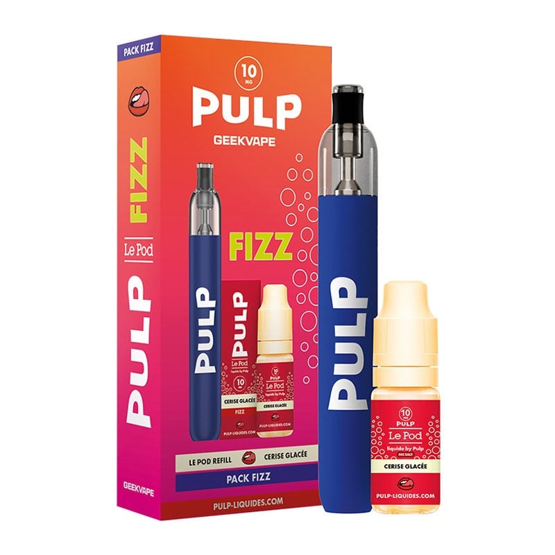 e-liquide Pack Cerise Glacée Le Pod Liquide Fizz + Pod Refill M2 - Pulp pas cher