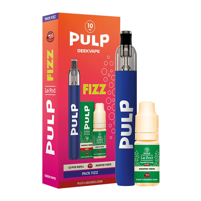 E-liquid Pack Green Mint Le Pod Liquide Fizz + Pod Refill M2 - Pulp cheap