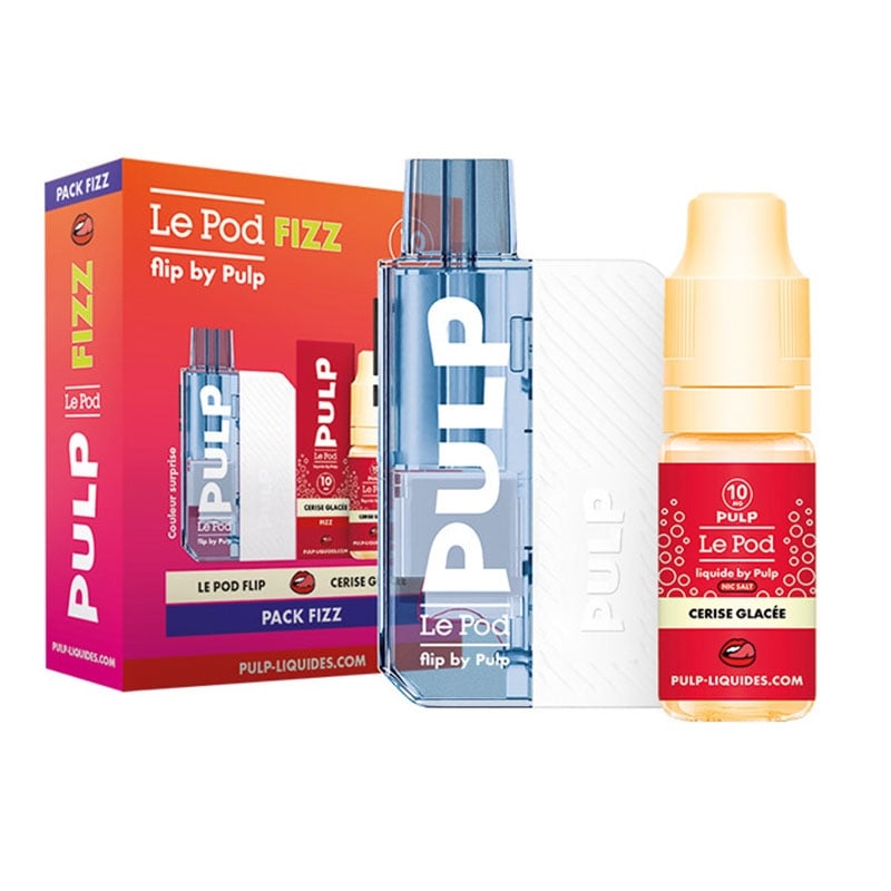 e-liquide Pack Cerise Glacée Le Pod Liquide Fizz + Pod Flip Pulp - Pulp pas cher