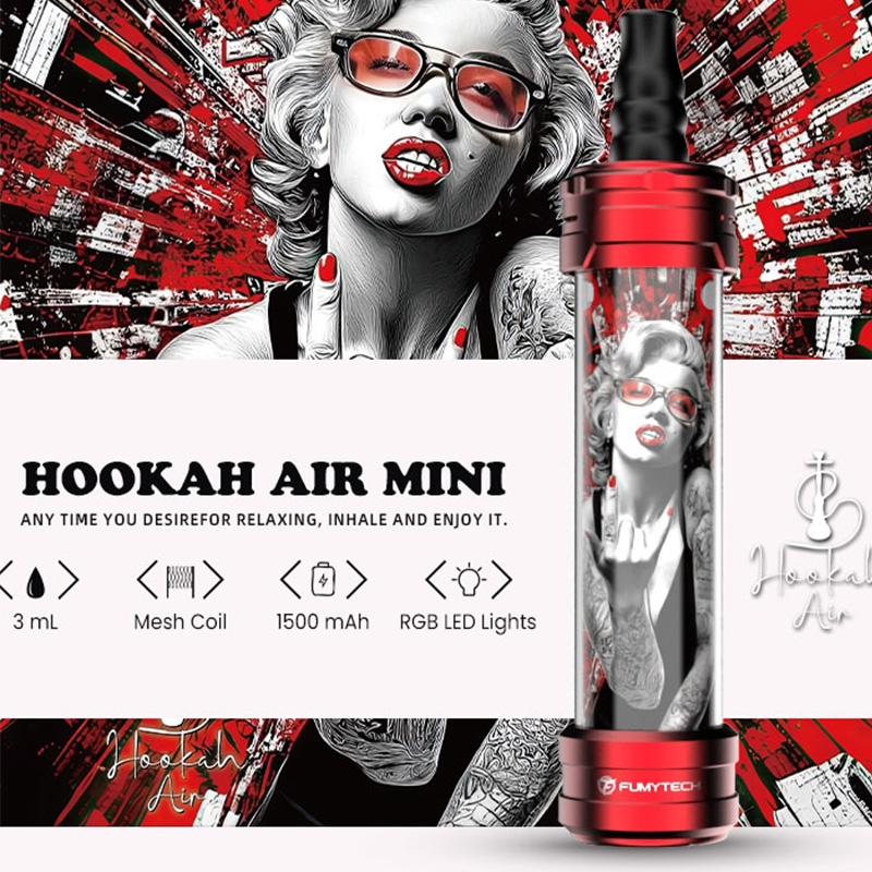 Cigarettes Electroniques Kit Hookah Air Mini édition Lips Lady - Fumytech pas cher
