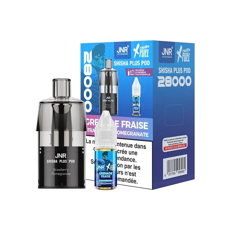 Cartouche Pod Shisha Plus Blue Shigeri 12 ml - JNR x Fighter Fuel pas cher