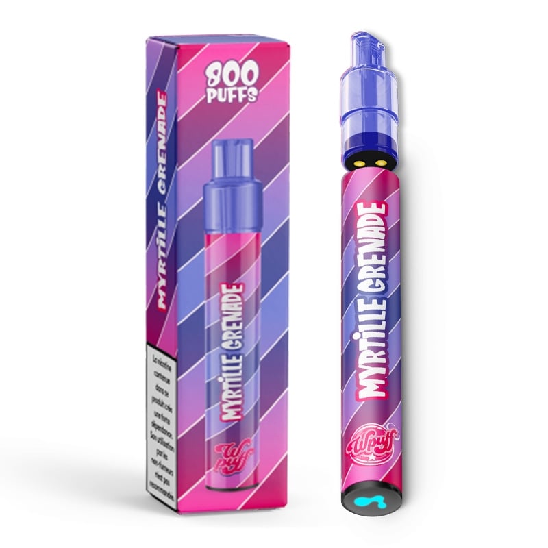 e-liquide Wpuff 2.0 1 Batterie + 1 Pod saveur Myrtille Grenade - Liquideo pas cher