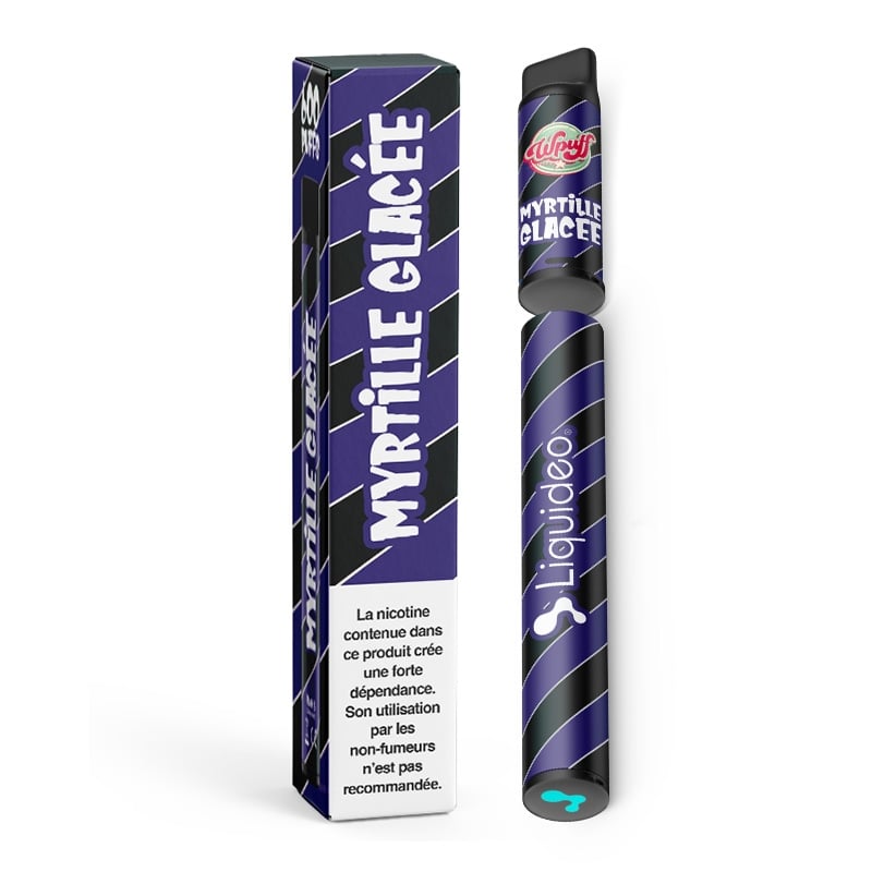 e-liquide Wpuff 600 1 Batterie + 1 Pod saveur Myrtille Glacée - Liquideo pas cher