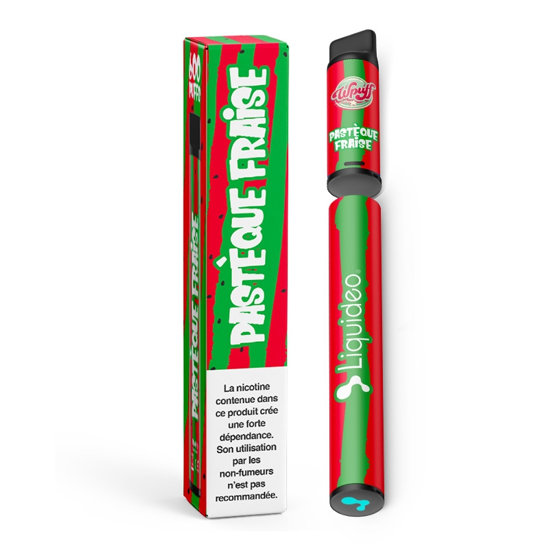 e-liquid Wpuff 600 1 Battery + 1 Pod Watermelon Strawberry - Liquideo cheap