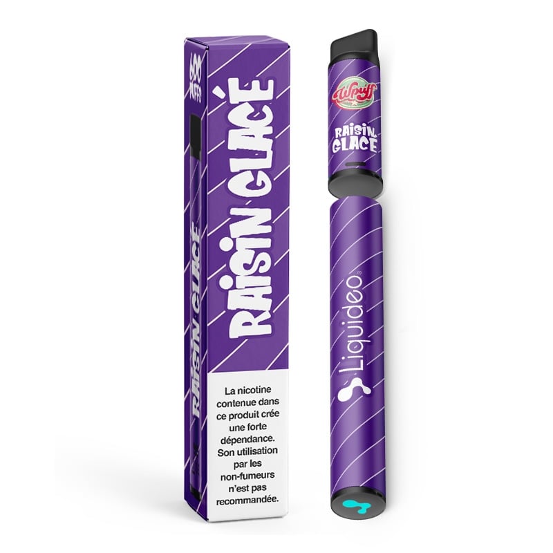 e-liquide Wpuff 600 1 Batterie + 1 Pod saveur Raisin Glacé - Liquideo pas cher