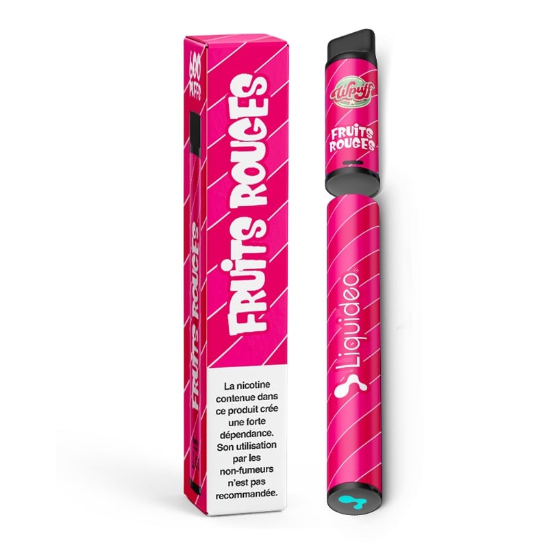 e-liquide Wpuff 600 1 Batterie + 1 Pod saveur Fruits Rouges - Liquideo pas cher