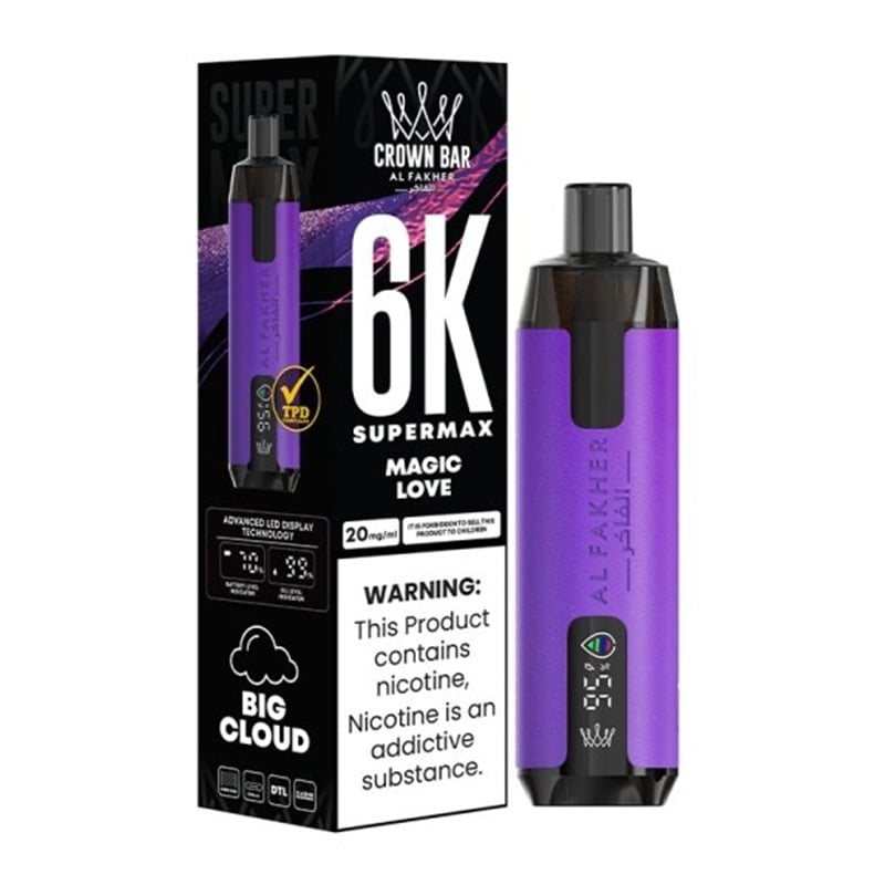 Puff Al Fakher Crown Bar 6K Magic Love | Le Vapoteur Discount