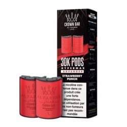 Cartouches HyperMax Advanced 30K Strawberry Punch 10 ml - Al Fakher pas cher