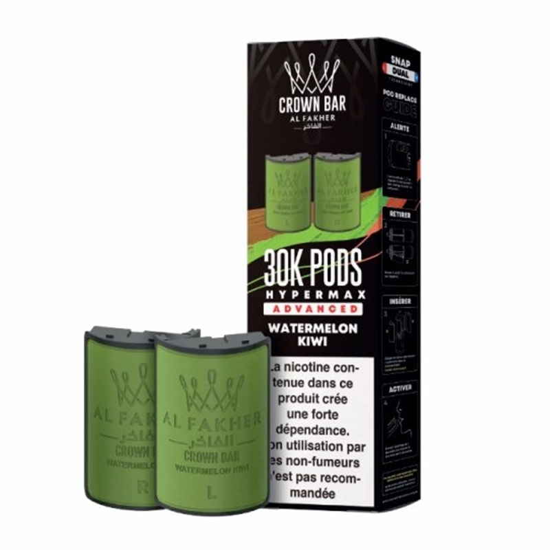 HyperMax Advanced 30K Watermelon Kiwi Cartridges 10 ml - Al Fakher cheap