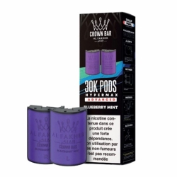 Cartouches HyperMax Advanced 30K Blueberry Mint 10 ml - Al Fakher pas cher