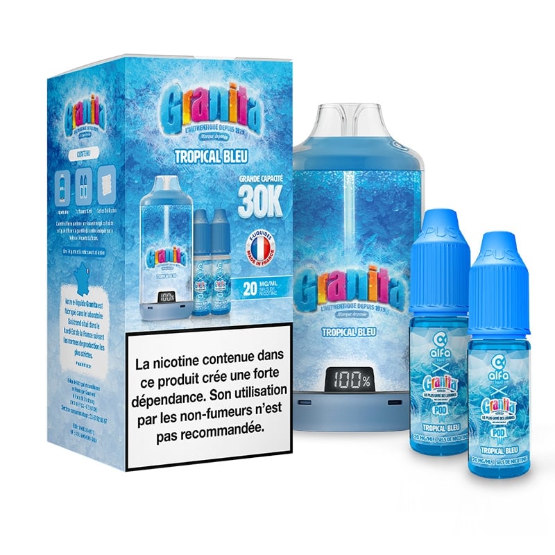 Puff Granita 30K Blue Tropical - Alfaliquid
