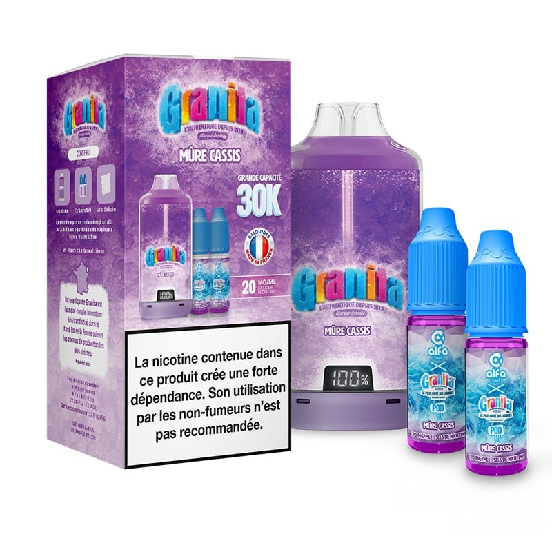 Puff Granita 30K Mûre Cassis pas chère | Le Vapoteur Discount
